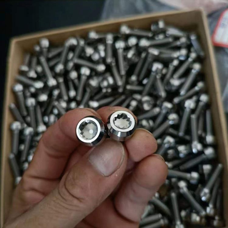 titanium split rim screw